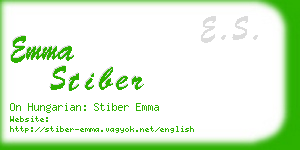 emma stiber business card